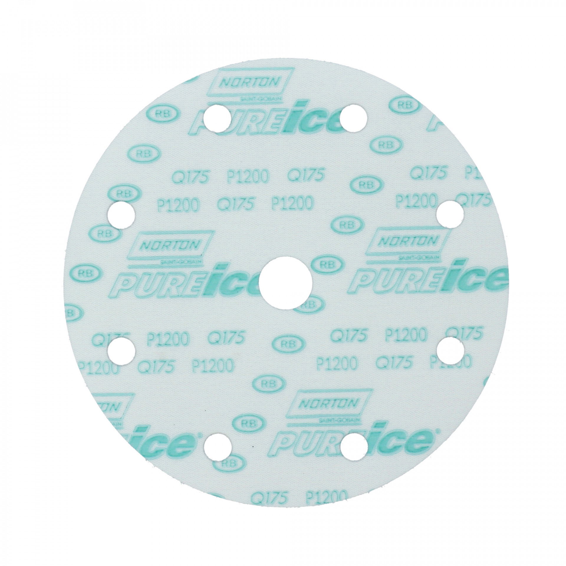 Norton Pure Ice Film Q175 csiszolókorong Ø150mm 8+1 Lyukas P1200, 50 db/csomag termék fő termékképe
