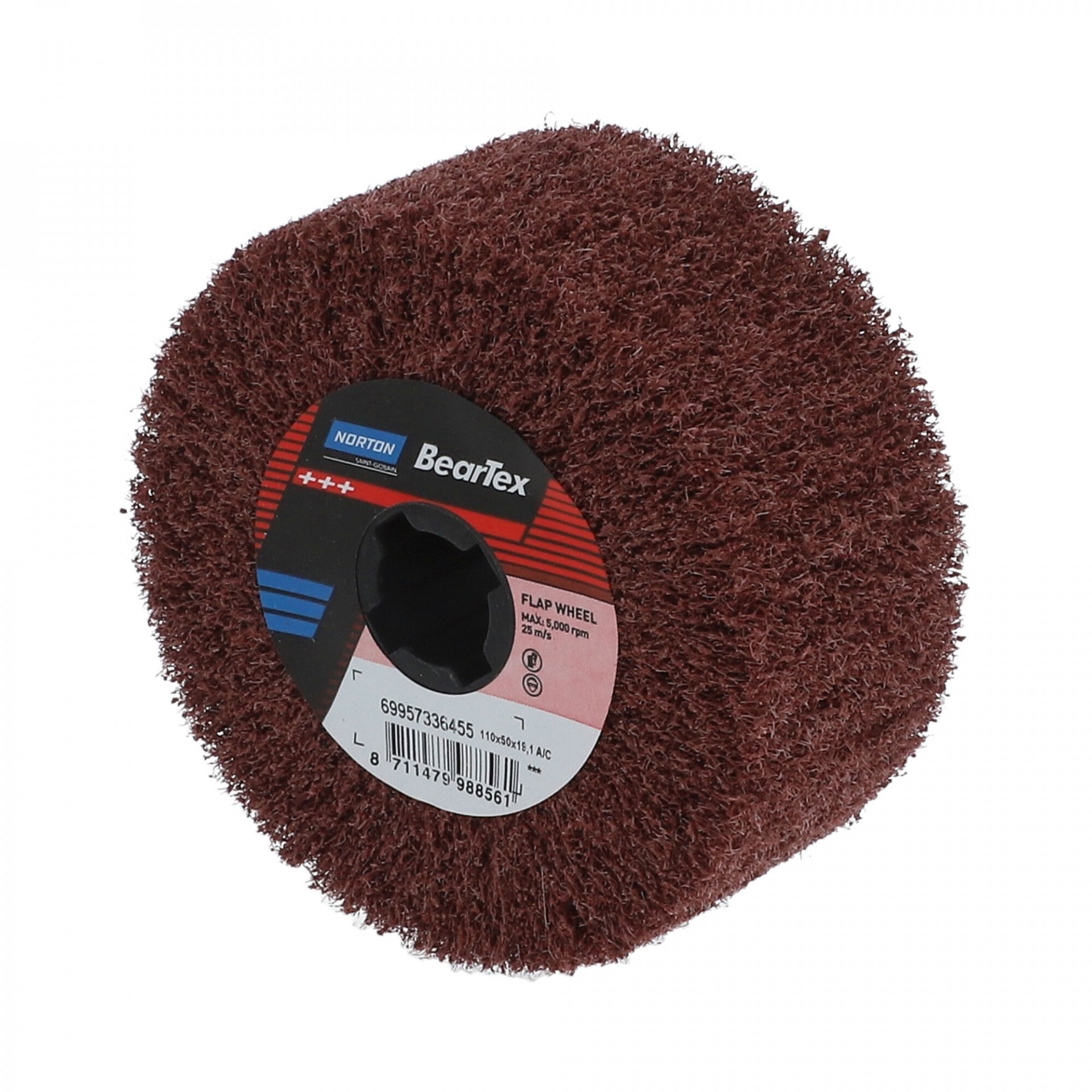 Satinex Beartex lamellás rost csiszolókorong Ø110x50x19mm Coarse A, 2 db/csomag termék fő termékképe