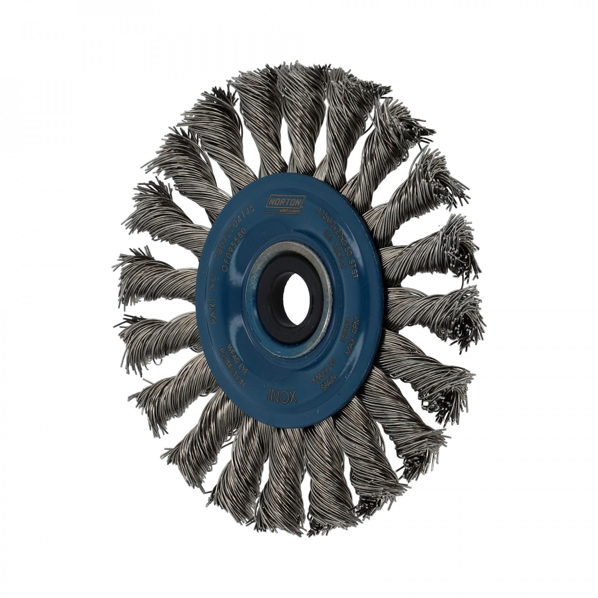 Norton sodrott drótkorong inox (kefekorong, ritka) 115x11x22,2 T23, 15 db/csomag termék fő termékképe