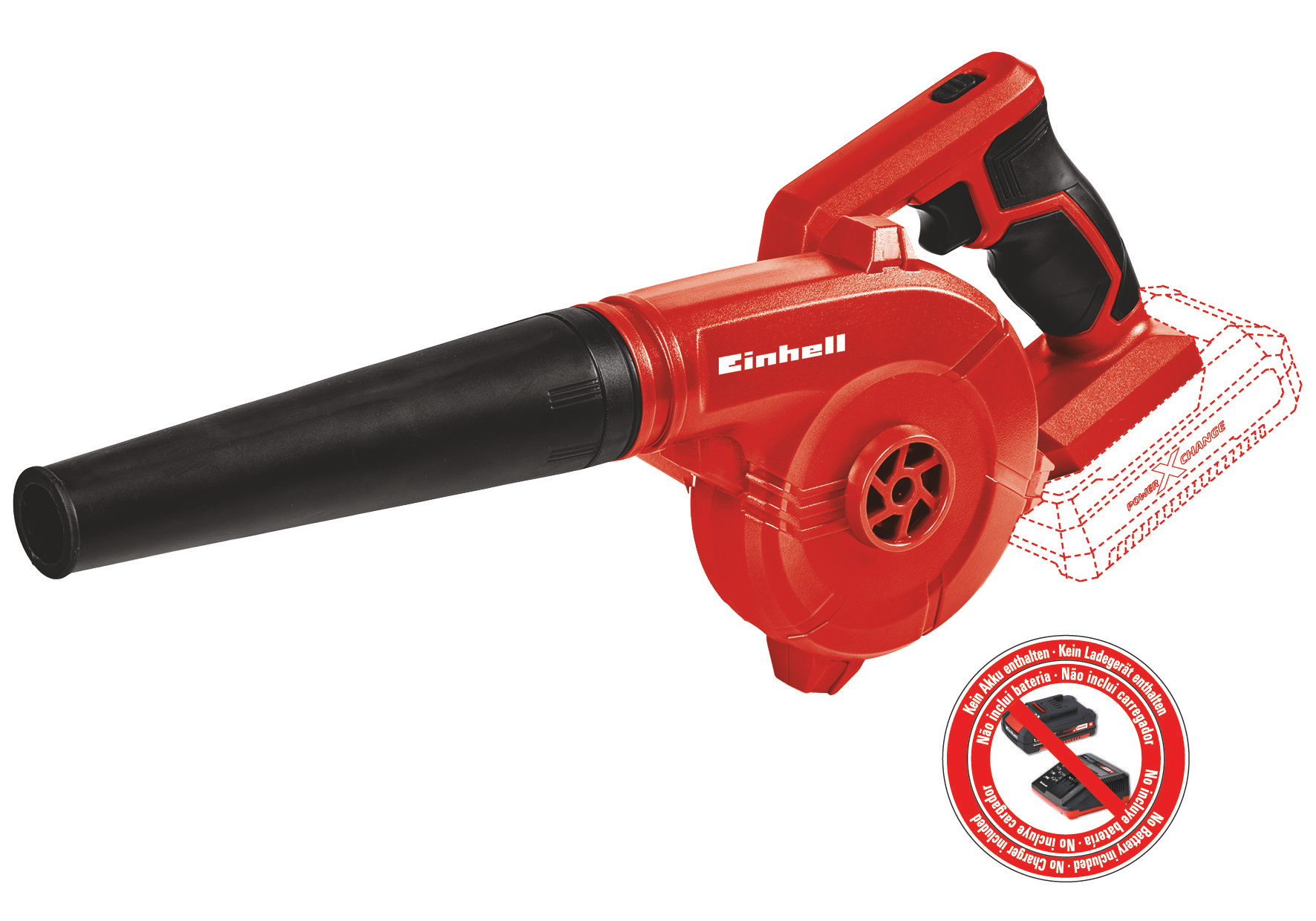 EINHELL TE-CB 18/180 Li-Solo akkus lombfúvó (akku és töltő nélkül) termék fő termékképe