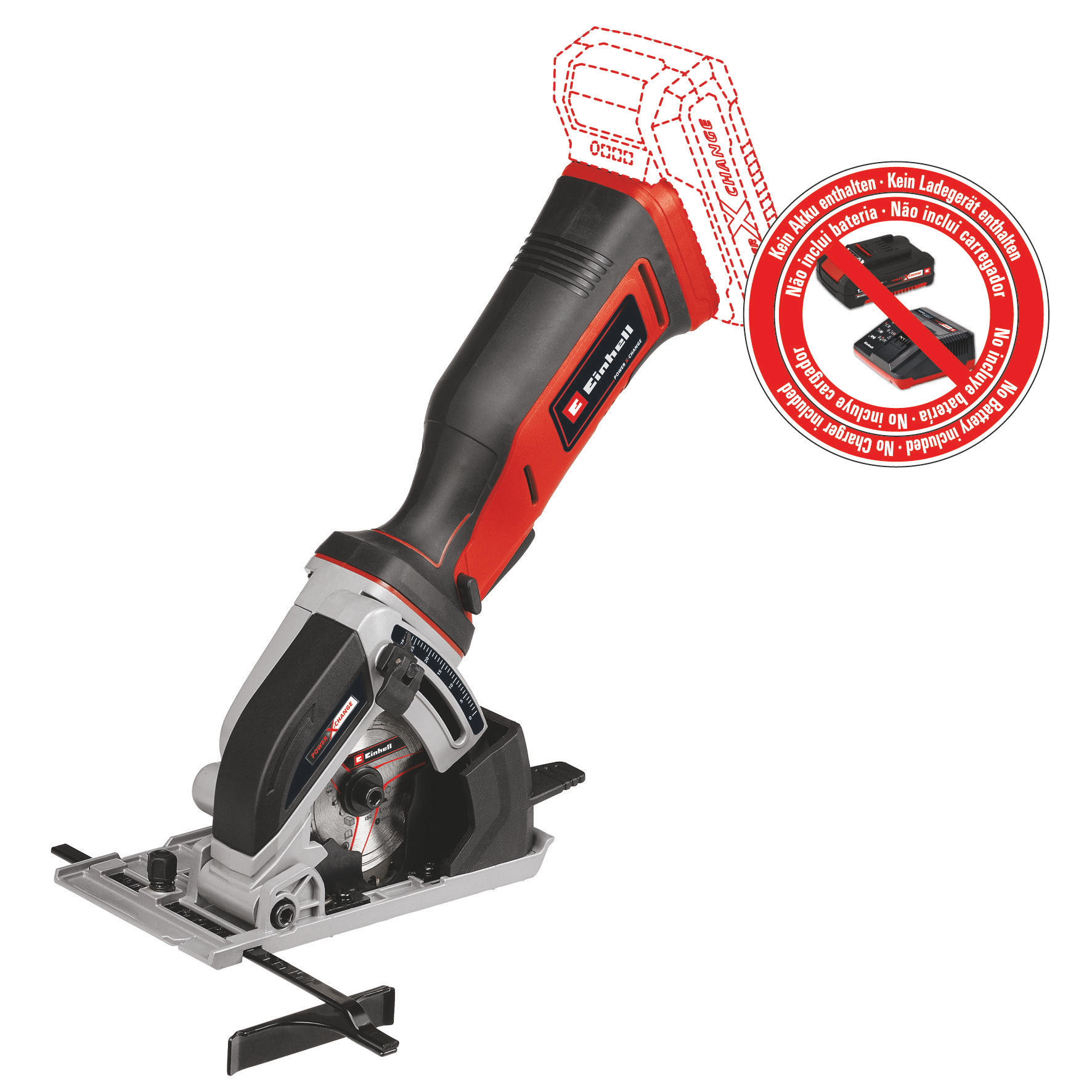 EINHELL TE-CS 18/89 Li - Solo akkus mini körfűrész (akku és töltő nélkül) termék fő termékképe