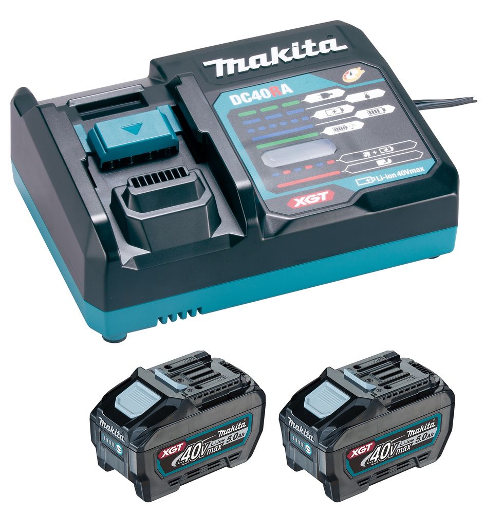 Makita 1911V6-0 40V max XGT akkumulátor csomag (2 x 5.0 Ah Li-ion akkuval) termék fő termékképe