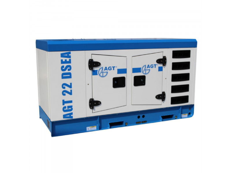  AGT 22 DSEA dízel AVR áramfejlesztő 400V-22 kVA, hangszigetelt burkolat, automatikus indítás  termék fő termékképe