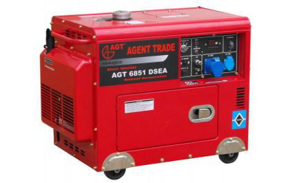  AGT 6851 DSEA dízel AVR áramfejlesztő 230V-5 kVA, hangszigetelt burkolat  termék fő termékképe