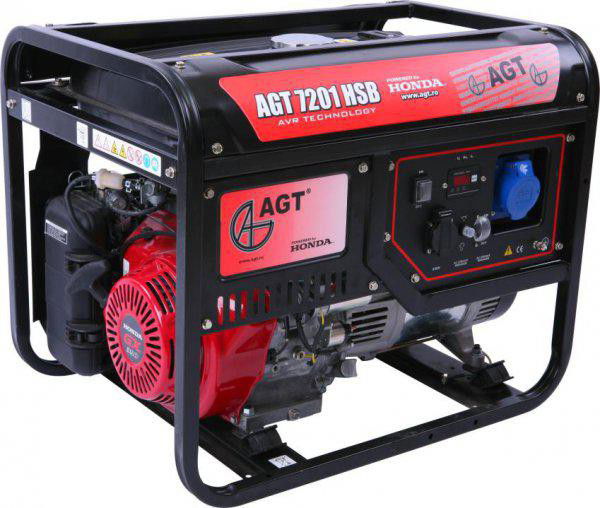  AGT 7601 HSB TTL áramfejlesztő - HONDA GX390, AVR + ajándék szállítókerék!  termék fő termékképe