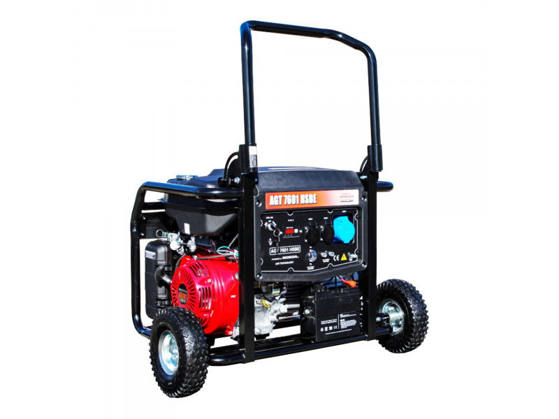  AGT 7601 HSBE TTL áramfejlesztő - HONDA GX390, elektromos indítás, AVR + ajándék szállítókerék!  termék fő termékképe