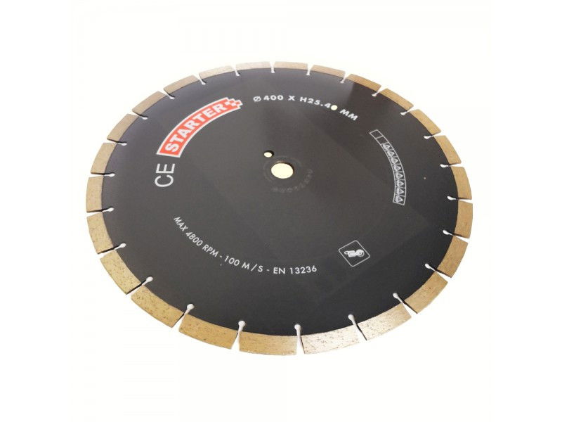  Carat gyémánt vágótárcsa - 400x25.4mm, általános építő anyagokhoz, 14mm szegmens  termék fő termékképe