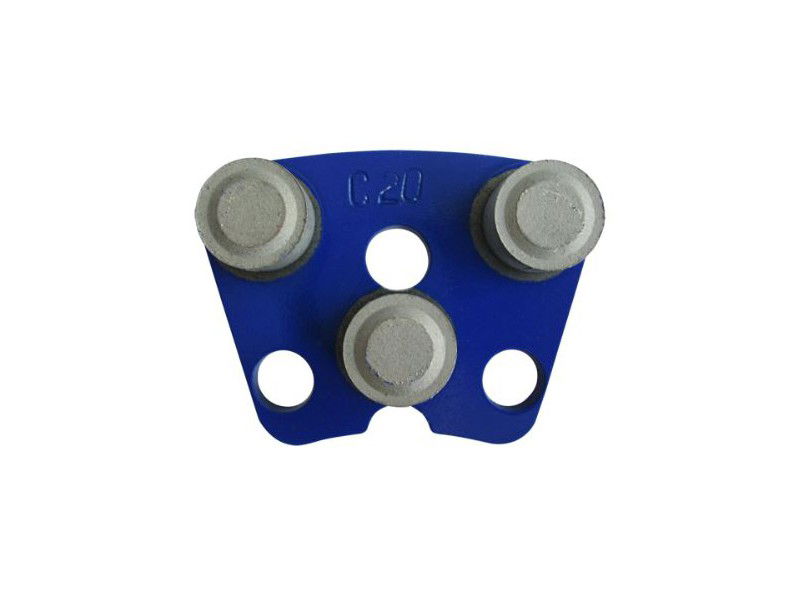  DR.SCHULZE DRS-3DP-C20 gyémánt csiszoló szegmens - kemény betonra,3 szegmens 18x12 mm extra durva  termék fő termékképe