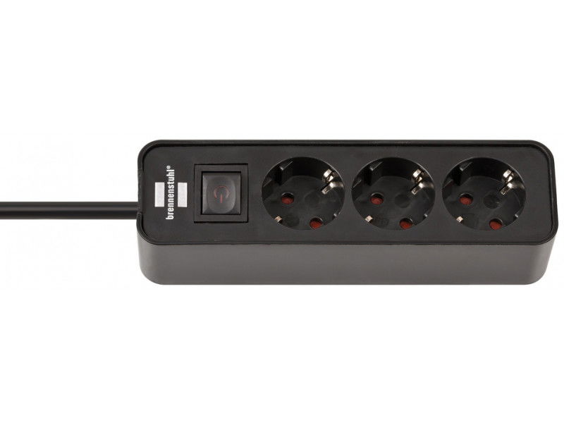  BRENNENSTUHL ECOLOR 3-as elosztó - 1,5m, H05VV-F, 3G1,5, kapcsolóval  termék fő termékképe