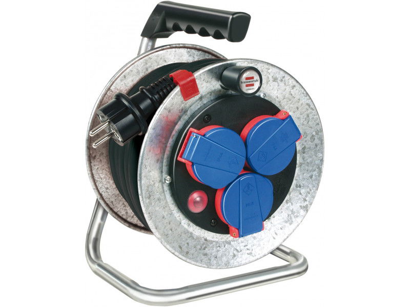  BRENNENSTUHL fém kábeldob - 25m, 3G1,5, gumi kábel, kültéri, IP44  termék fő termékképe