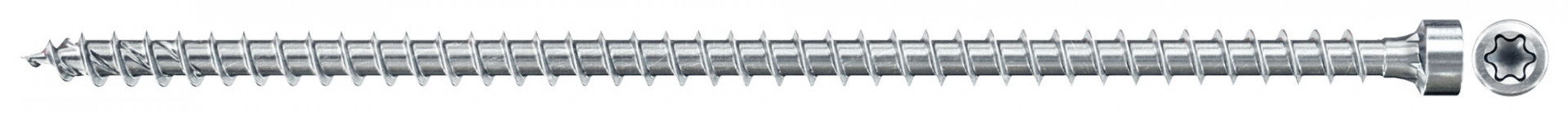 Fischer FPF II CHTF 10.0 x 600 BC 25 hengeres fejű, kékre horganyzott, végigmenetes szerkezetépítő csavar TX behajtással, 25 db/csomag termék fő termékképe