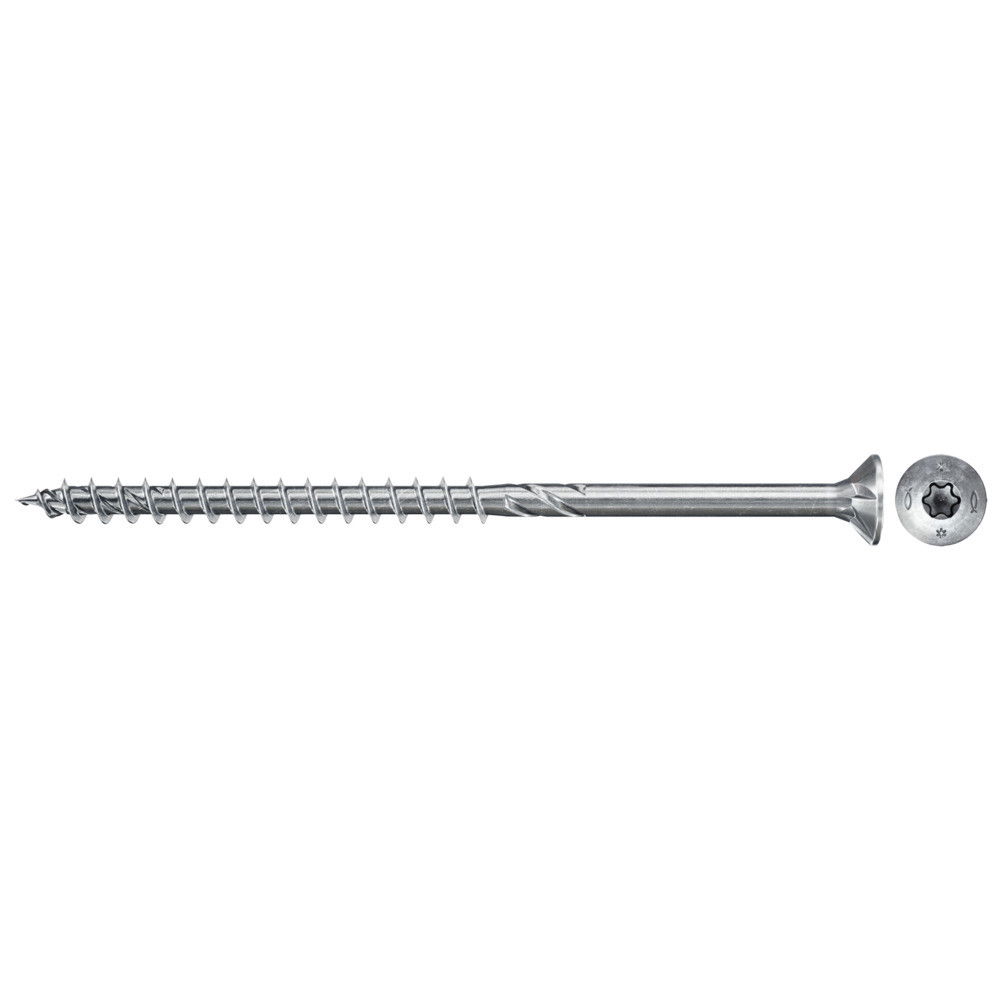 Fischer FPF II CTP 5.0 x 40 BC 500 süllyesztett fejű, kékre horganyzott forgácslapcsavar részmenettel, TX behajtással, 500 db/csomag termék fő termékképe