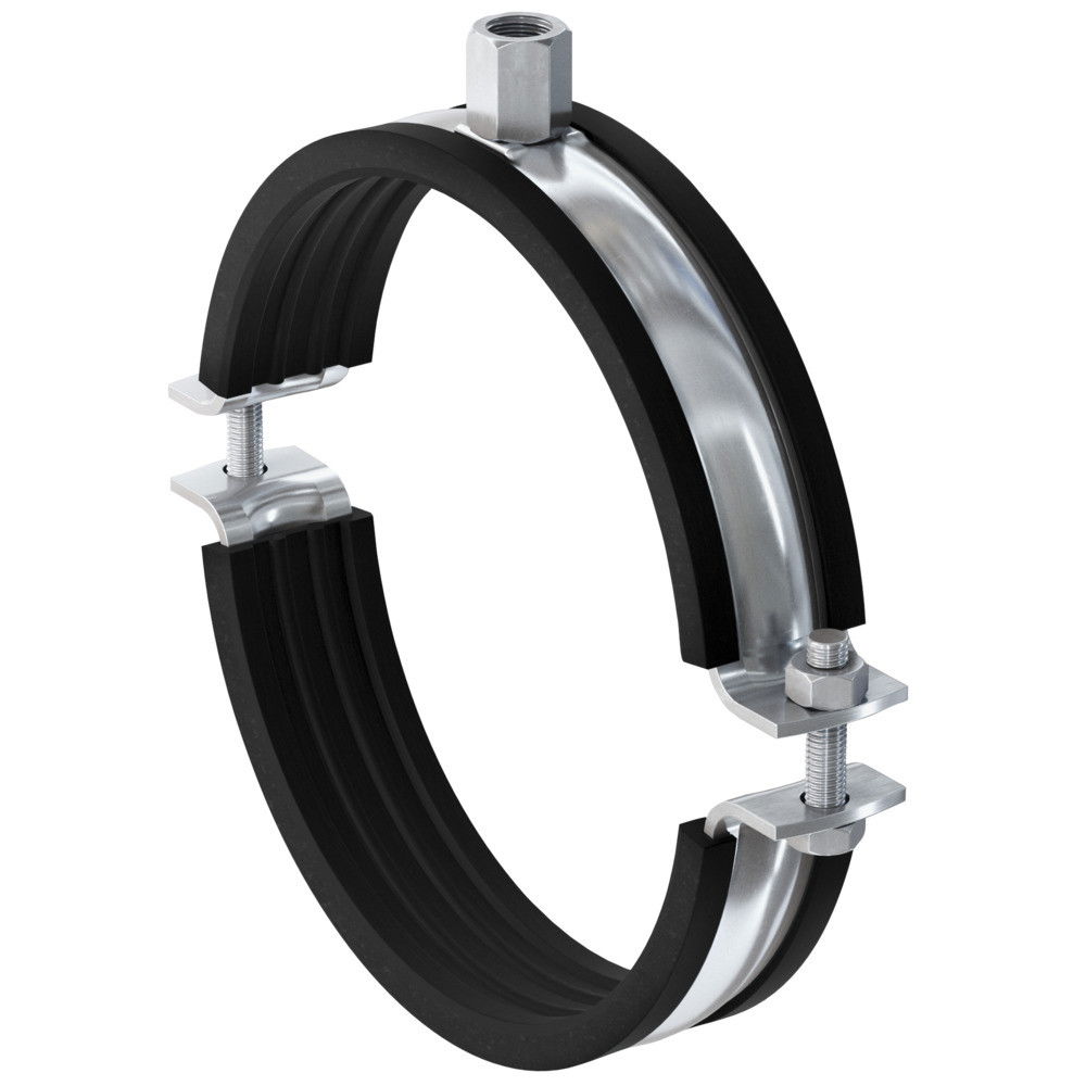 Fischer FRSM 124-129 M10/M12 masszív kétrészes gumibetétes bilincs, 20 db/csomag termék fő termékképe