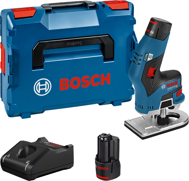 Bosch GKF 12V-8 akkus élmaró (2 x 3.0 Ah Li-ion akkuval, L-BOXX-ban) termék fő termékképe