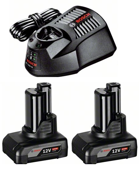 Bosch GAL 1230 CV gyorstöltő + 2 db GBA Li-ion akkumulátor, 12 V, 4.0 Ah termék fő termékképe