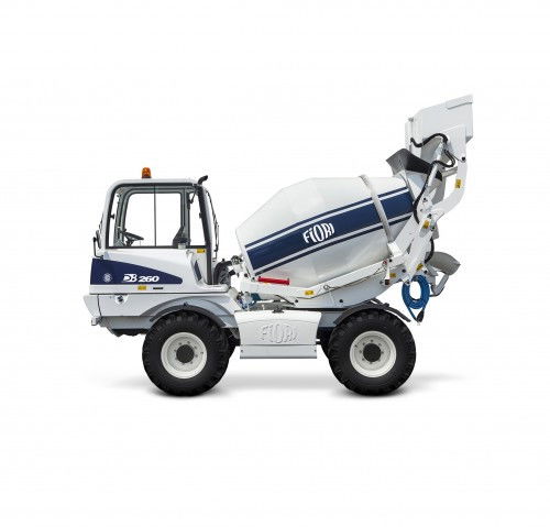 FIORI CBV 260 önjáró és önrakodó betonkeverő HITELESÍTETT MÉRLEGGEL termék fő termékképe