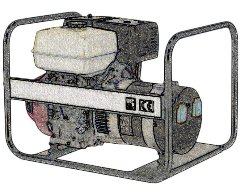 4-7 kVA-es robbanómotoros áramfejlesztő kölcsönzés termék fő termékképe