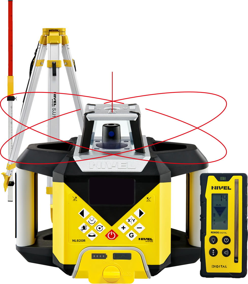 Nivel System Nivel NL620R forgólézer csomagban termék fő termékképe